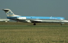 MO1320   Aircraftslide/Dia   KLM Cityhopper   Fokker 100   PH-OFB   "not cut"