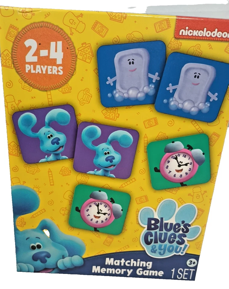 Blue's Clue Matching Memory Game 72 Cards Kids Educational Toy New - Image 3 of 4