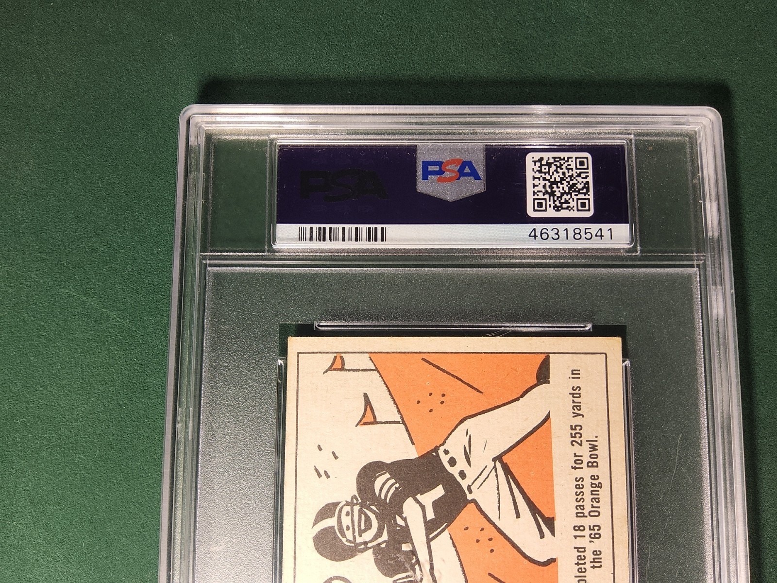 1965 Topps Football JOE NAMATH Vintage Rookie Card #122 High-Grade PSA 6 EX-MT view 12