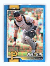2026 Topps Chrome Logofractor Edition #190 Henry Davis Blue Refractor #/150