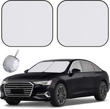 Windshield Sun Shade - 2 Piece Car Sun Shade Windshield, Foldable Car Shade Fron