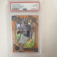 Panini 2024 Select Club Level Lamar Jackson #227 Orange Shock Prizm /399 Ravens