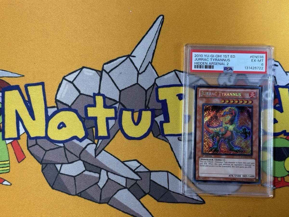Yu-Gi-Oh! TCG Jurrac Tyrannus 1st Ed PSA 6 Graded EX-MINT / LOW