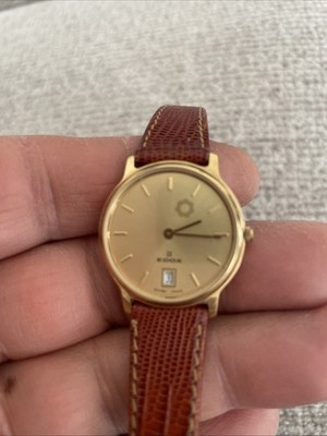 EDOX swiss made Datum Armbanduhr Damenuhr  Quarz Sehr sauber