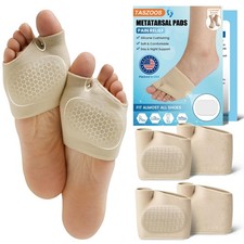 Metatarsal Pads for Women  Men - 4Pcs Thicker Ball of Foot Cushions with Gel...