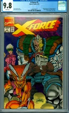 X-FORCE 1 CGC 9.8 Negative UPC CODE MARVEL COMIC 1991 Non-Circulated NEW Case