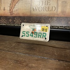 2018 Florida Motorcycle License Plate Tag