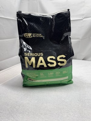 Optimum Nutrition Serious Mass Weight Gainer Protein Powder 12lbs Bag
