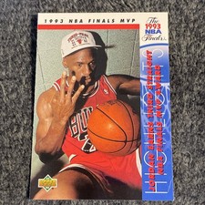 1993-94 Upper Deck Michael Jordan Three Peat NBA Finals MVP HOF Bulls Full Logo