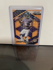 2025 Mosaic Lamar Jackson Orange Fluorescent Epic Performers No.3 Ravens