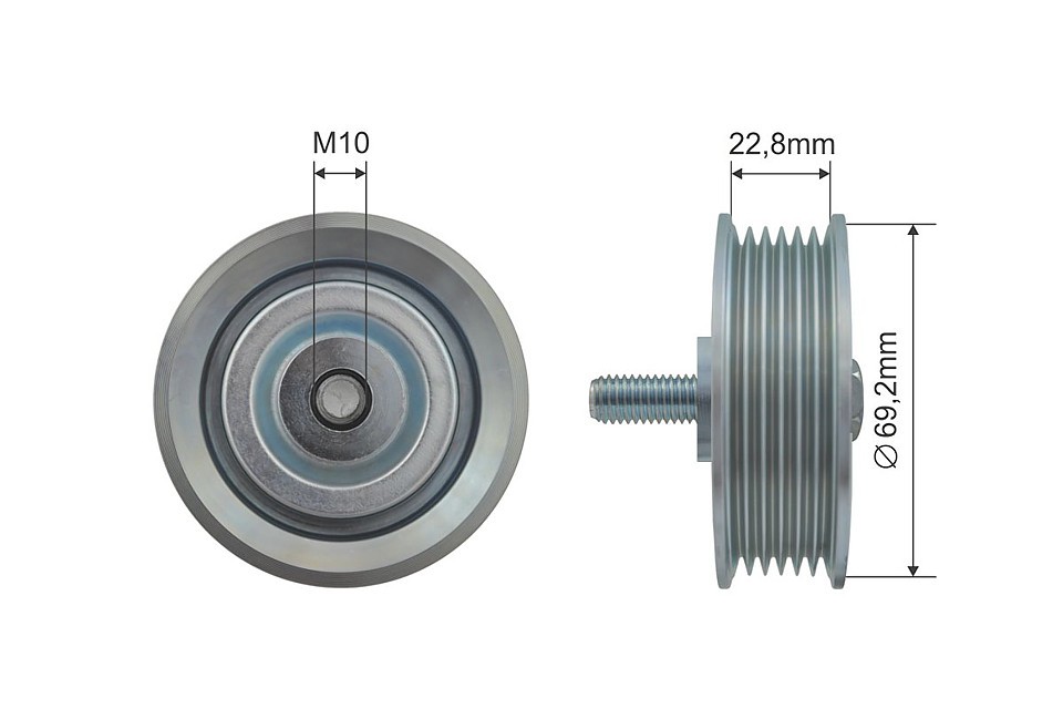DEFLECTIONGUIDE PULLEY VRIBBED BELT RNK-HY-511 FOR HYUNDAI ix35 GRAND/SANTA/FÉ - Image 6