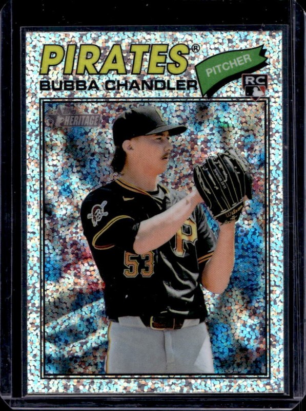 2026 Topps Heritage Bubba Chandler Chrome RC Silver Sparkle Refractor #265