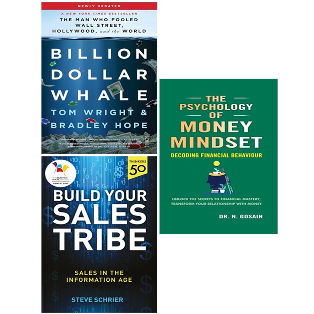Billion Dollar Whale, Build Your Sales Tribe,Psychology of Money Mindset 3 Books - Image 3