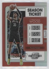 2021 Panini Contenders Optic Season Ticket Silver Prizm Christian Wood #89 0ui7