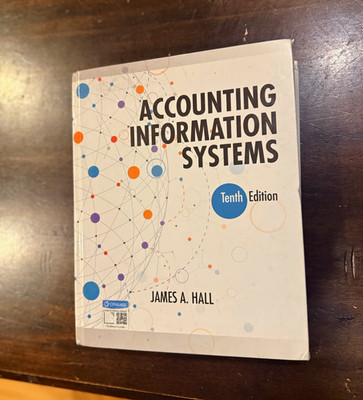 Cengage Accounting Information Systems 10th Ed James A. Hall Textbook (2018)