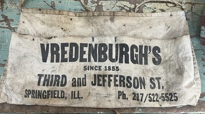Vintage Vredenburghs Advertising Nail Pouch Springfield Illinois