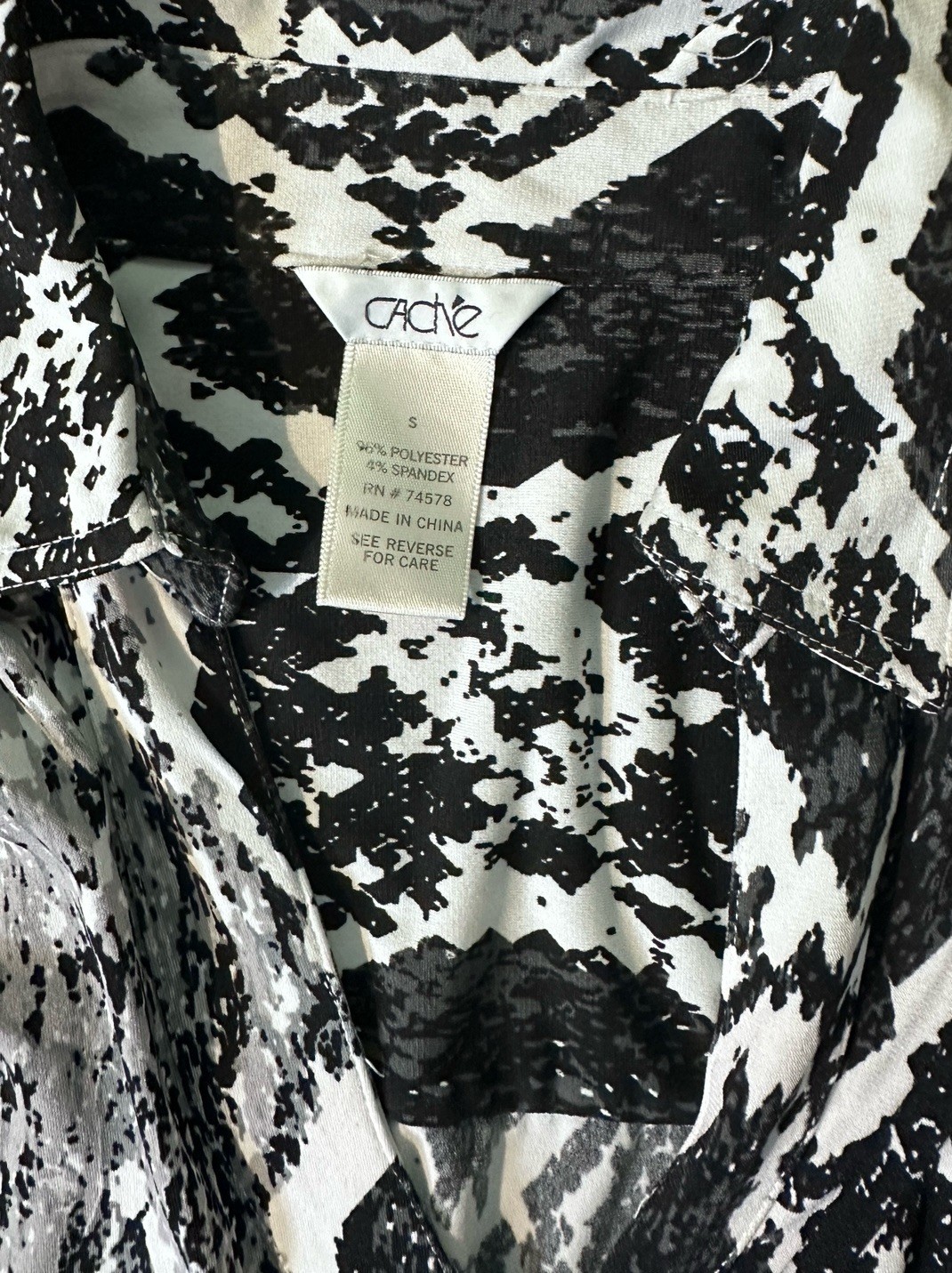 Cache Snake Print Sleeveless Collared Top Pearl S… - image 7