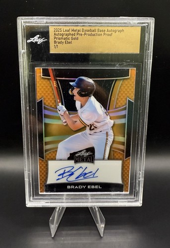 2025 Leaf Metal BRADY EVEL Prismatic Gold 1/1 Proof