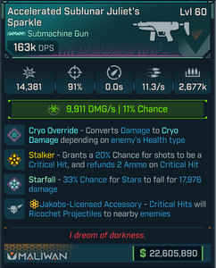 Borderlands 4 • MODDED PEARLESCENT SMG • Juliet's Sparkle • Lvl 60 • PS PC XBOX