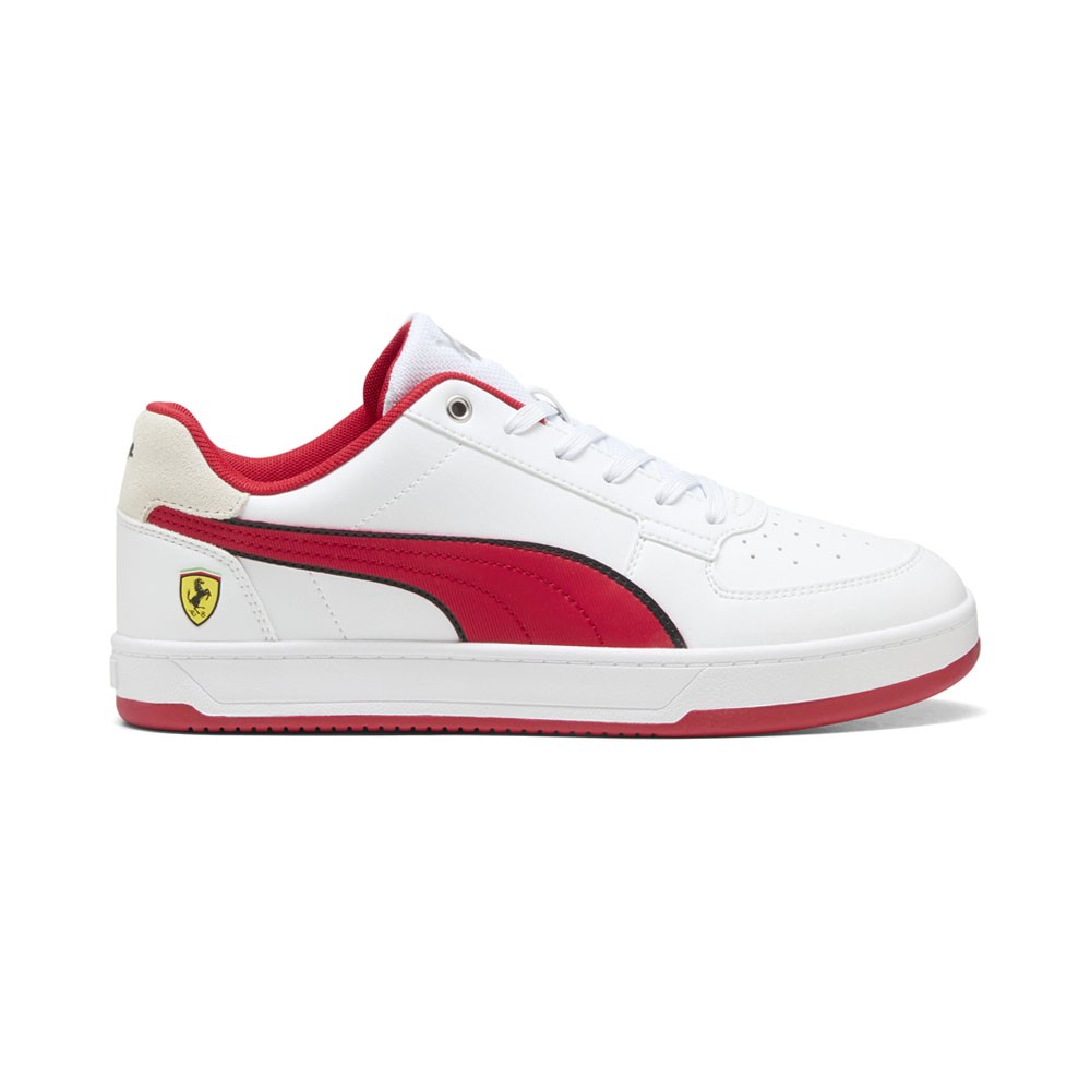 PUMA Scuderia Ferrari X Caven 2.0 Lace Up  Mens White Sneakers Casual Shoes 3089