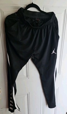 Jordan Alpha 23 Dri Fit Black Training Track Pants Men s Sz L Athletic 889711-01