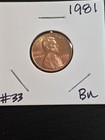 1981 P Lincoln Memorial Penny Cent Taken From A Obw Roll Pristine Example  — photo 5