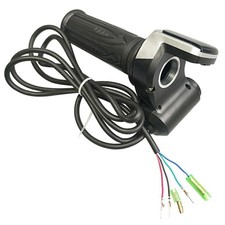 36V 48V 60V Electric Scooter Throttle Grip With Key Lock Power Indicator New