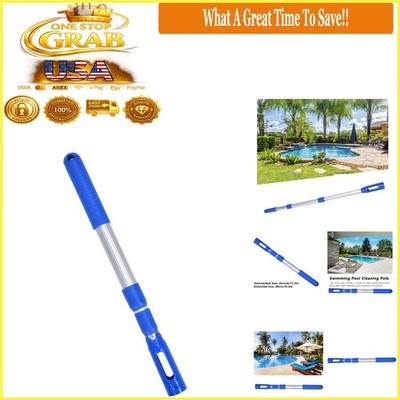 Aluminum Telescopic Pool Pole Heavy Duty Cleaning Equipment 34.6in