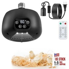 Pack Chicken Coop Heater with Remote, 200W Chicken Coop Warmer Temperature 1