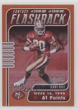 2020 Panini Absolute Fantasy Flashback Spectrum Orange 58/75 Jerry Rice HOF n0c