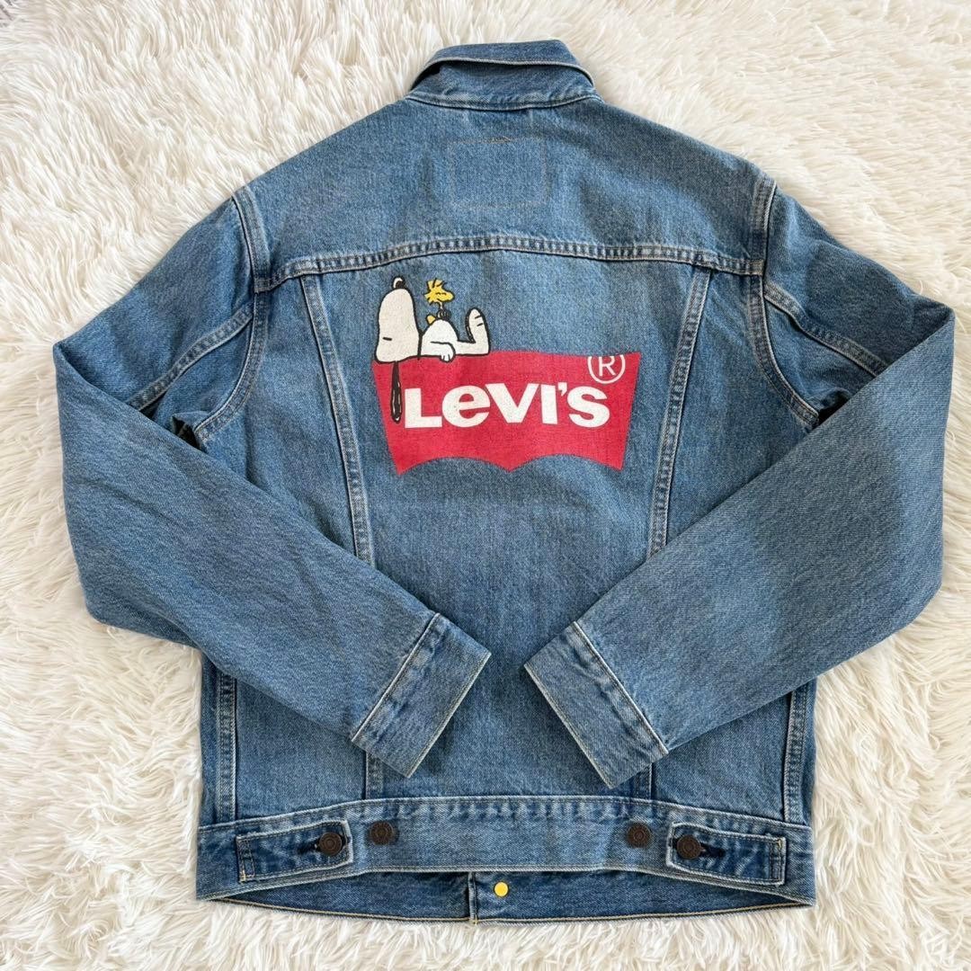 【Doryokuman】Levi’s×ピーナッツコラボ デニムジャケット Levi's x Peanuts Snoopy Indigo Denim Jacket Limited Edition Size S