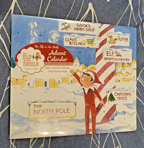 The Elf on the Shelf ADVENT CALENDAR SEALED w/a secret message from Santa NEW