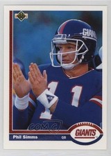 1991 Upper Deck Phil Simms #181 17vs