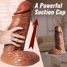 15" Huge Thick Realistic Dildo 4.5" Diameter Heavyweight Suction Cup Base