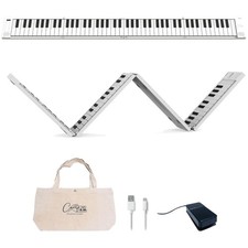 Portable 88-Key MIDI Controller with Recharge...