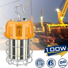 100Watt LED Temporary Work Light Hanging Construction Jobsite Lighting Fixture