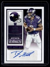 Taylor Heinicke 2015 Panini Contenders Rookie Ticket Auto A Card #160. rookie card picture