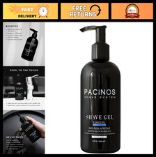 Cooling Aloe Vera Shave Gel for Men - Moisturizing Shaving Gel 8 Fl. Oz