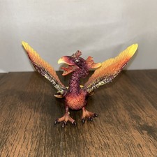 Schleich World of Knights Phoenix Fantasy Fire Dragon Gold Glitter Figure 2004