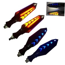 Motorcycle Turn Signal Lights, LED Arrow-shaped Indicator with Yellow 4 PCS Red