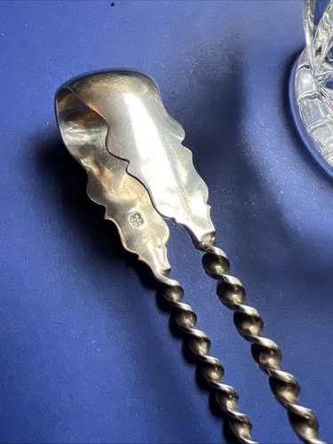 Antique Silver Sugar Tongs J Whipple & Co Hall Marked 1857 Exeter Item6 - Picture 3 of 6