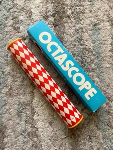 Vintage No. 66 Octasope Kaleidoscope Red & White with Original Box Made in Japan