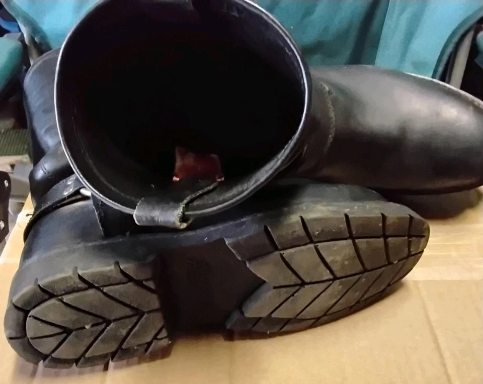 Harley-Davidson Mens Size 10.5 Black Waterproof Motorcycle Boots Steeltoe - Image 3 of 4