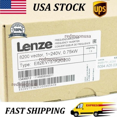 NEW Lenze Inverter 8200 Vector 0.75kW E82EV751K2C200 US STOCK
