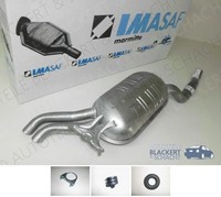 Imasaf ESD Auspuff Endtopf+Anbauteile für Mercedes-Benz C124 W124 260+300+4Matic