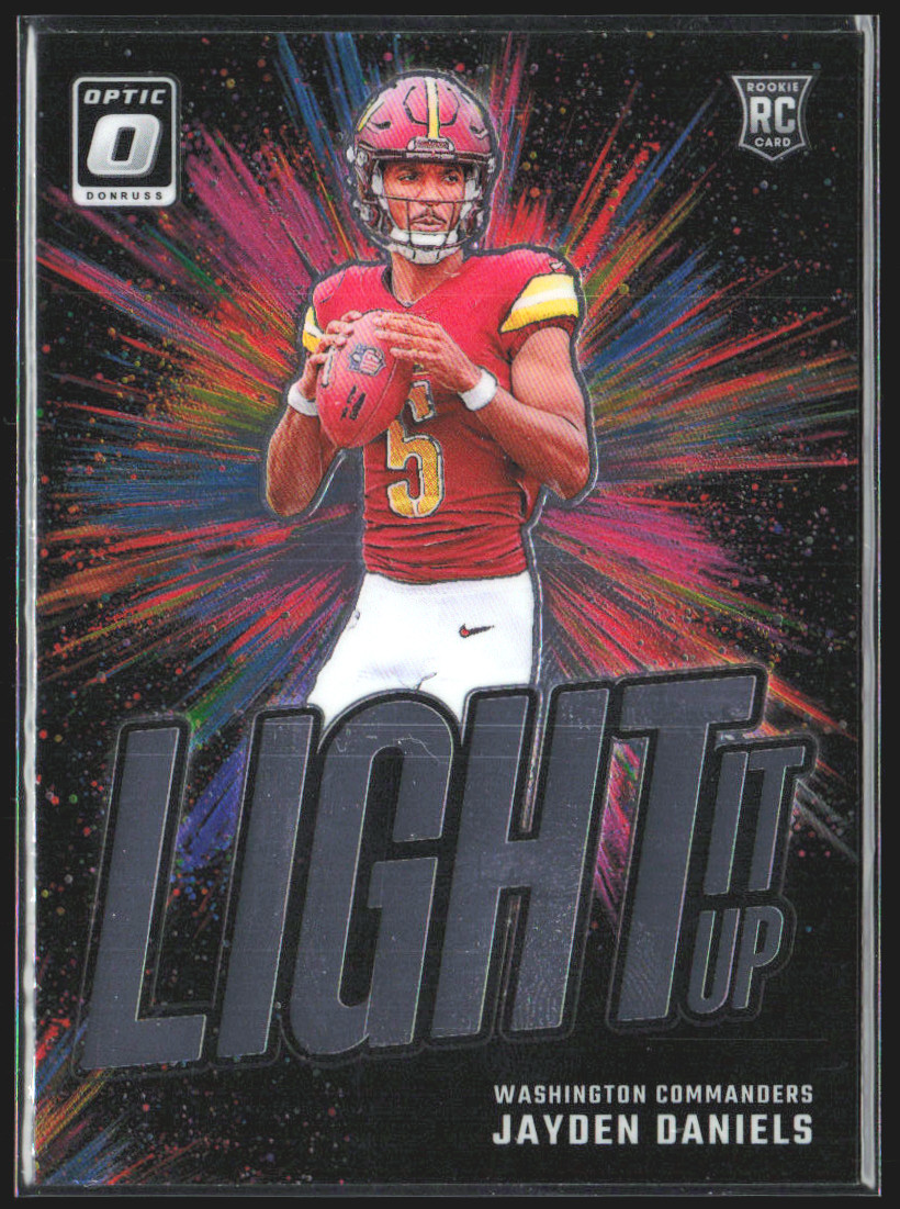 2024 Panini Donruss Optic Jayden Daniels Light It Up #8 RC