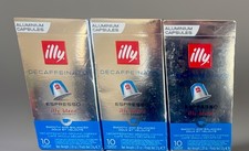 Illy Nespresso Decaffeinato Espresso Illy Blend 10 Capsules X 3 Packs BB 5/18/26