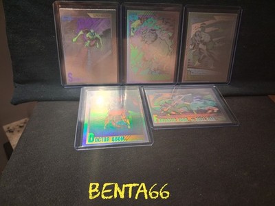 1991 Marvel Universe Series 2   Complete Hologram Insert Card Set Of 5 - A