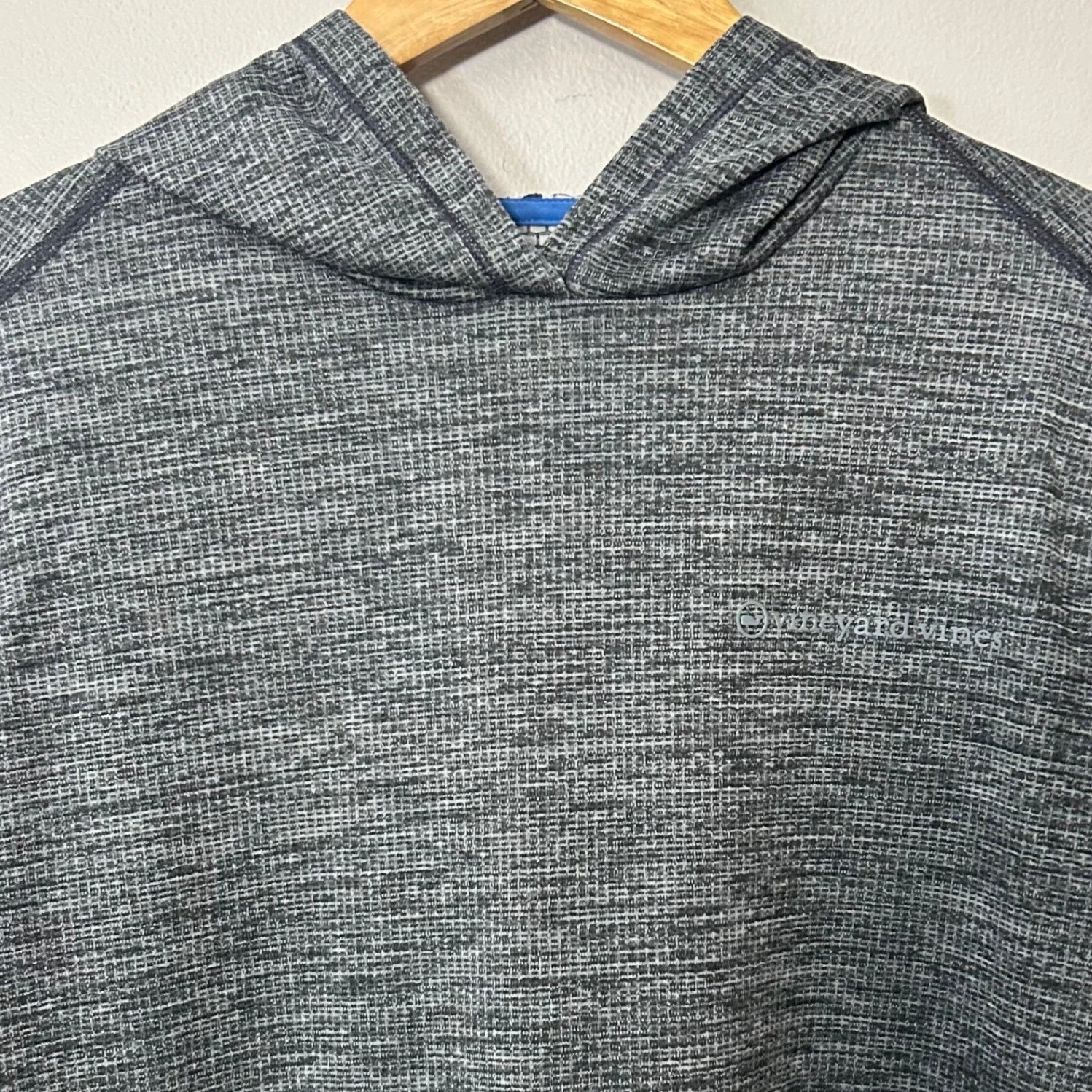 Vineyard Vines Pullover Mens M Gray OTG Sankaty Performance Hoodie Golf Stretch
