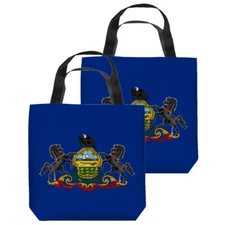Pennsylvania Flag Tote Bag - 3 Sizes